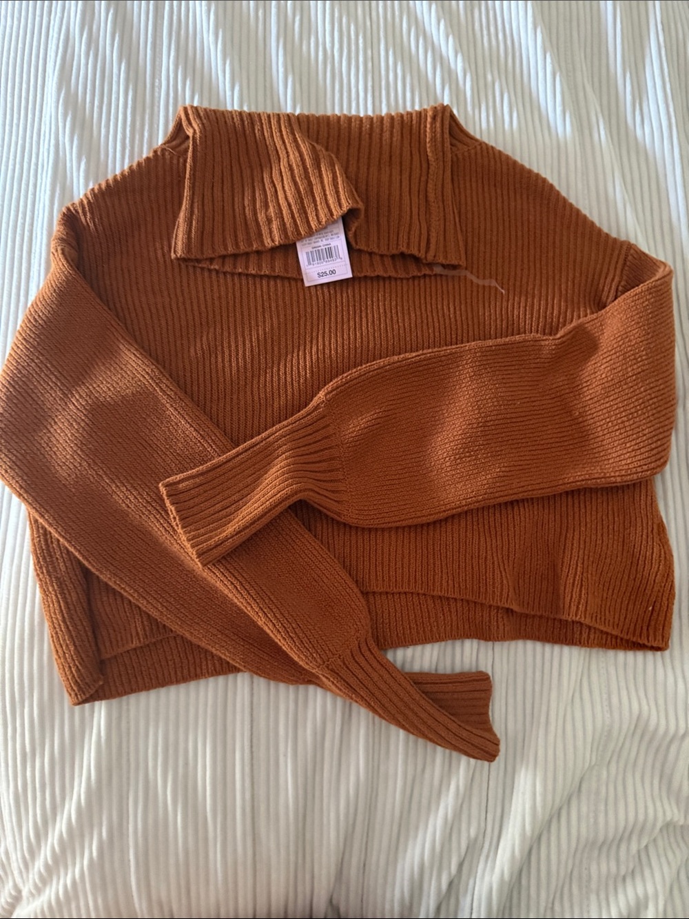wild and fable orange fall sweater with tags XS